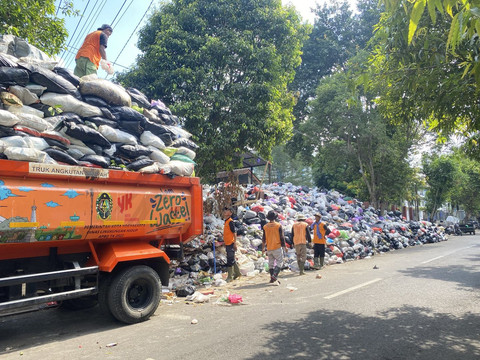 Ilustrasi sampah di Depo Mandala Krida pada bulan 21 Juni 2024 lalu. Foto: Resti Damayanti/Pandangan Jogja