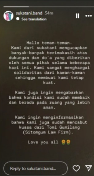 IG Story Band Sukatani