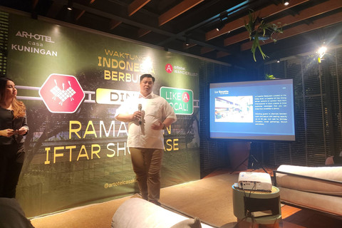 Hassanudin, General Manager Artotel Casa Kuningan, saat di acara Ramadan Iftar Menu Showcase & Gatehering, Kamis (20/2). Foto: Ela Nurlaela/kumparan