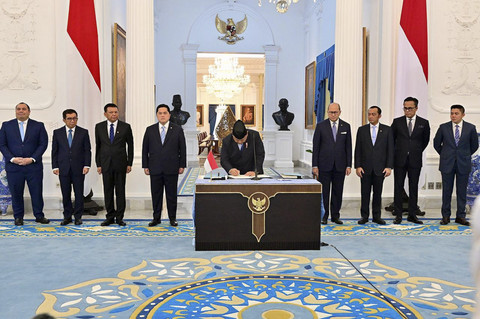 Presiden Prabowo resmikan Danantara di Istana Merdeka, Jakarta Pusat, Senin (24/2/2025). Foto: Dok. Kris - Biro Pers Sekretariat Presiden