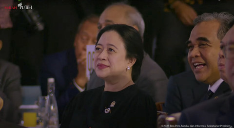Puan Maharani hadiri peresmian Danantara di Istana Presiden, Jakarta, Senin (24/2/2025). Foto: YouTube/ Sekretariat Presiden
