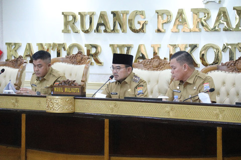 Wakil Wali Kota menggelar rapat bersama sejumlah Kepala Organisasi Perangkat Daerah (OPD) Pemkot Palembang/ist. 