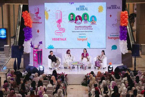 kumparan Hangout berkolaborasi dengan Vegeta Herbal menggelar talkshow tentang kesehatan pencernaan di Jakarta, Minggu (23/2). Foto: kumparan