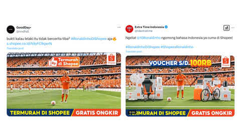 Antuasiasme iklan Shopee di X. Foto: dok. Istimewa