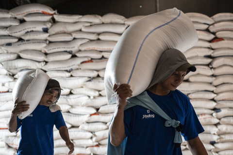Ilustrasi beras. Foto: Aprillio Akbar/ANTARA FOTO