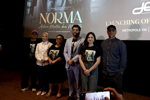 Konferensi pers Film NORMA: Antara Mertua dan Menantu, Rabu (26/2/2025).   Foto: Giovanni/kumparan