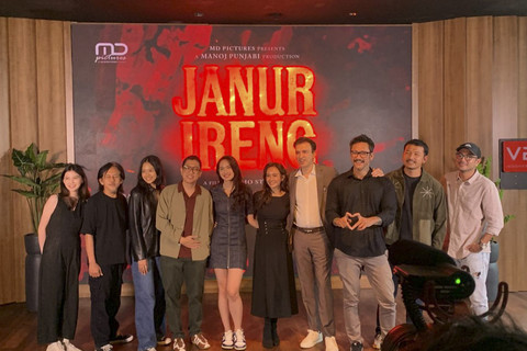Konferensi pers pengumuman cast film Janur Ireng di MD Place, Kuningan, Jakarta Selatan, Rabu (26/2/2025). Foto: Vincentius Mario/kumparan