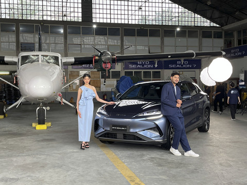 Tes drive BYD Sealion 7 di Lanud Husein Sastranegara, Bandung. Foto: Fitra Andrianto/kumparan