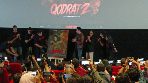 Konferensi Pers Perilisan Trailer dan Poster Film Qodrat 2 di Kawasan Senayan, Jakarta Pusat. Foto: Aprilandika Pratama/kumparan