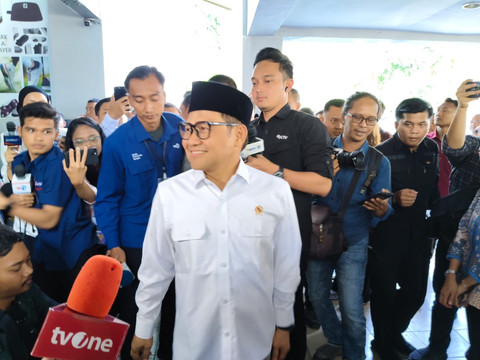 Menteri Koordinator Bidang Pemberdayaan Masyarakat Muhaimin Iskandar di kompleks Akmil Magelang, Jumat (28/2/2025). Foto: Arfiansyah Panji Purnandaru/kumparan