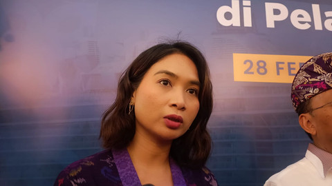 Wamenpar Ni Luh Puspa di Pelabuhan Benoa, Jumat(28/2/2025). Dok: Denita Br Matondang/kumparan