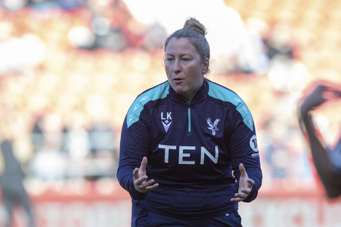 Pelatih Crystal Palace Women Laura Kaminski. Foto: IPA / Sipa USA/via REUTERS