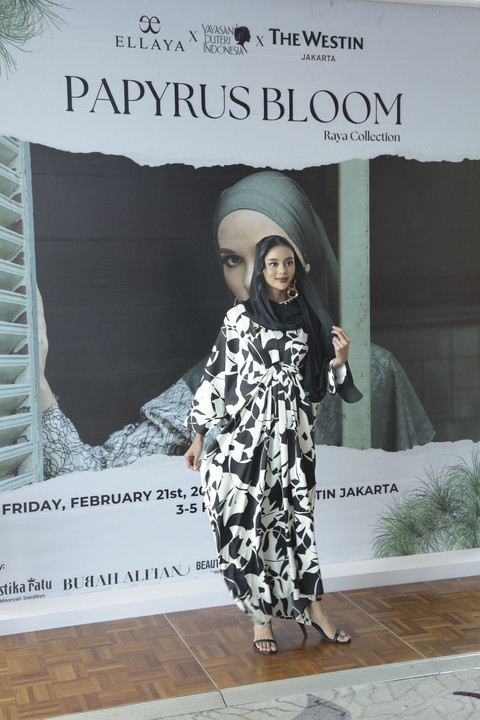 Ellaya Indonesia merilis koleksi Hari Raya berjudul "Papyrus Bloom" bersama The Westin Jakarta dan Puteri Indonesia. Foto: Dok. The Westin Jakarta