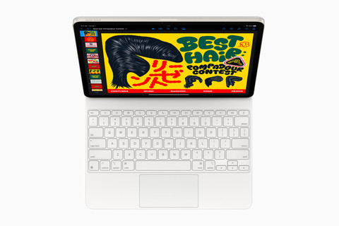 iPad Air M3 dengan Magic Keyboard baru. Foto: Apple