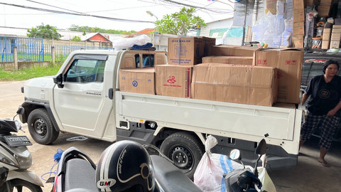 Toyota Hilux Rangga saat hampir full muatan. Foto: Aditya Pratama Niagara/kumparan