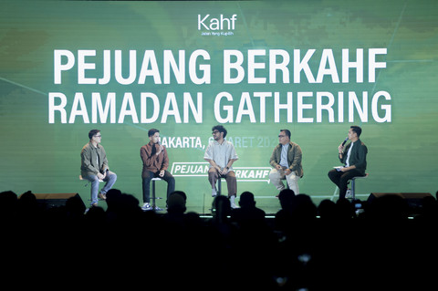 Kahf meluncurkan kampanye bertajuk "#Pejuang BerKahf: Kamu yang Harus Kamu Kalahkan" pada kegiatan Ramadan Gathering 2025. Foto: Dok. Kahf 