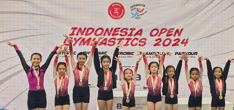 Gymnastics Playfield secara rutin memenangkan pertandingan Internasional di Bangkok. Foto: dok. Playfiled Group