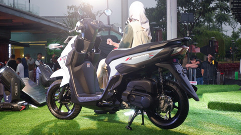 PT Yamaha Indonesia Motor Manufacturing (YIMM) resmi meluncurkan motor skutik baru Yamaha Gear Ultima 125 Hybrid di Bandung, Jawa Barat, Jumat (7/3/2025). Foto: Sena Pratama/kumparan