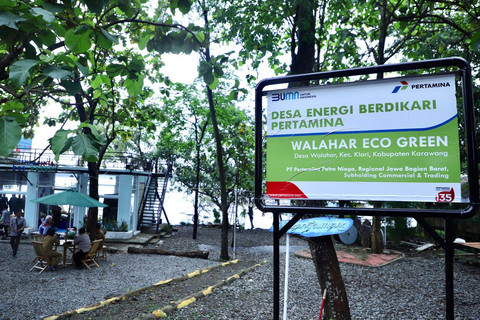 Walahar Eco Green yang berhasil mengubah bendungan penuh eceng gondok menjadi tempat wisata. Foto: Dok. Pertamina