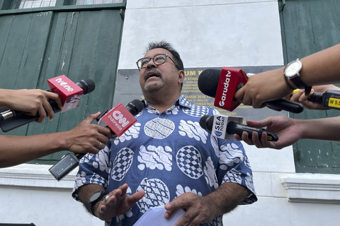 Wakil Gubernur DKI Jakarta Rano Karno usai meninjau Museum Wayang, Kota Tua, Jakarta Barat, Sabtu (8/3/2025). Foto: Alya Zahra/kumparan 