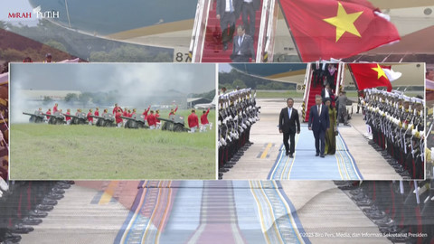 Sekretaris Jenderal Partai Komunis Vietnam tiba di Bandara Halim Perdanakusuma, Jakarta, Minggu (9/3/2025). Foto: YouTube/ Sekretariat Presiden