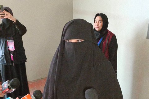 Artis sekaligus pendakwah Peggy Melati Sukma saat ditemui di Kawasan Kuningan, Jakarta Selatan. Foto: Aprilandika Pratama/kumparan