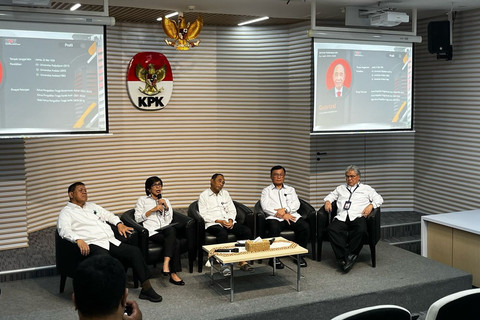 Dewan pengawas KPK di Gedung Merah Putih KPK, Jakarta, Senin (10/3/2025). Foto: Rayyan Farhansyah/kumparan
