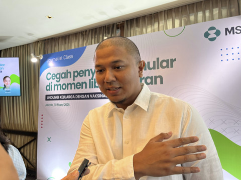 Dokter Spesialis Anak, dr. Kurniawan Satria Denta, M.Sc, SpA, dalam acara diskusi media "Cegah Penyakit Menular di Momen Libur Lebaran" yang diselenggarakan oleh MSD Indonesia di Jakarta Pusat, Senin (10/3/2025). Foto: Eka Nurjanah/kumparan