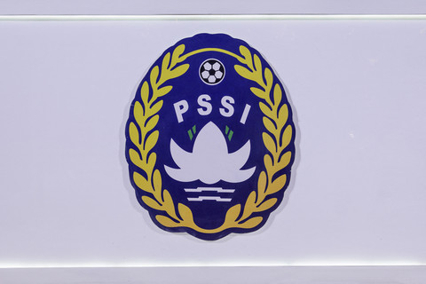 Ilustrasi logo PSSI. Foto: Yasuyoshi Chiba/AFP