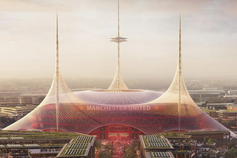 Desain luar Stadion baru Manchester United. Foto: Instagram/ @manchesterunited