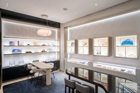 Area pena di butik Montblanc Plaza Senayan. Foto: Montblanc