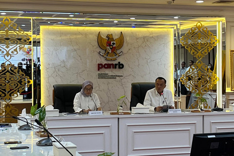 Konferensi pers pengangkatan CASN 2024 di kantor Kementerian PANRB, Senin (17/3/2025). Foto: Fariza Rizky Ananda/kumparan