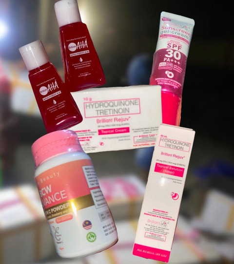 Skincare ilegal asal Malaysia yang hendak diselundupkan lewat jalur tikus di Temajuk, Sambas. Foto: Dok. instagram @beacukaisintete