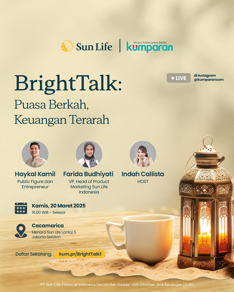 Bright Talk "Puasa Berkah, Keuangan Terarah" digelar di Menara Sun Life, Jakarta Selatan pada Kamis (20/3)