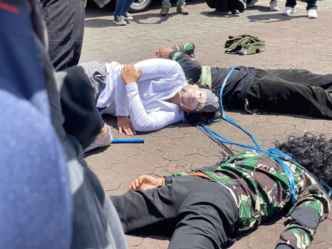 Foto: Aksi 'Jogja Memanggil' Tolak RUU TNI (1)