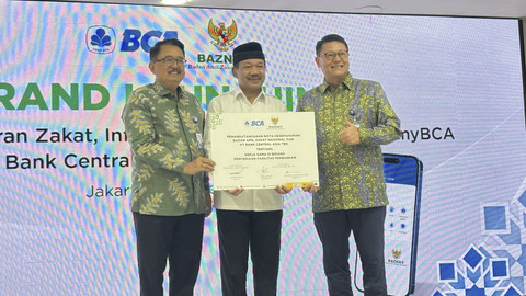 Grand Launching Sistem Pembayaran Zakat, Infak, Sedekah (ZIS) BAZNAS di myBCA, Kamis (20/3/2025). Foto: Ave Airiza Gunanto/kumparan