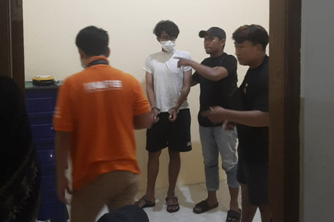 Muhammad Rafy Ramadhan saat ditangkap, Kamis (20/3/2025). Foto: Dok. Polres Bantul