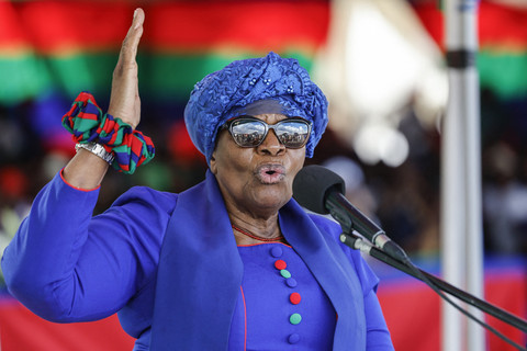 Presiden perempuan Namibia Nandi-Ndaitwah. Foto: Simon Maina / AFP
