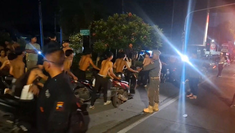 Polrestabes Semarang tangkap 278 orang usai konvoi yang ceroboh dan urakan. Foto: Dok. Istimewa