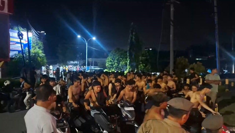 Polrestabes Semarang tangkap 278 orang usai konvoi yang ceroboh dan urakan. Foto: Dok. Istimewa