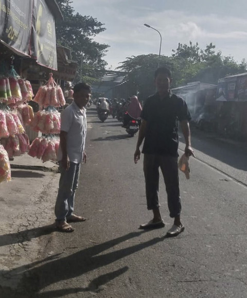 Potret lahan gusuran yang saat ini menjadi jalan raya menuju jembatan penghubung Karawang-Bekasi di wilayah Batujaya. Foto: Dok. Istimewa