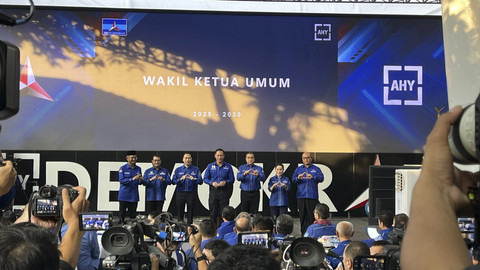 Jajaran Wakil Ketua DPP Demokrat periode 2025-2030. Foto: Haya Syahira/kumparan