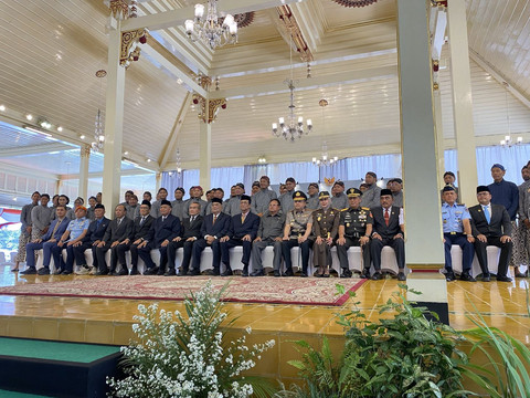Pengukuhan Pengurus Paguyuban Lurah dan Pamong Kalurahan DIY Nayantaka. Foto: Resti Damayanti/Pandangan Jogja