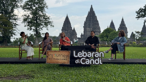Press Conference Masa Ramai Lebaran 2025 di Kompleks Candi Prambanan, Sabtu (22/3). Foto: Arif UT/Pandangan Jogja