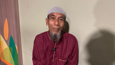 Salah satu jamaah iktikaf, Suharda. Foto: Arif UT/Pandangan Jogja
