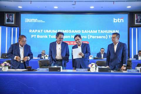 Rapat Umum Pemegang Saham Tahunan (RUPST) BTN.  Foto: BTN