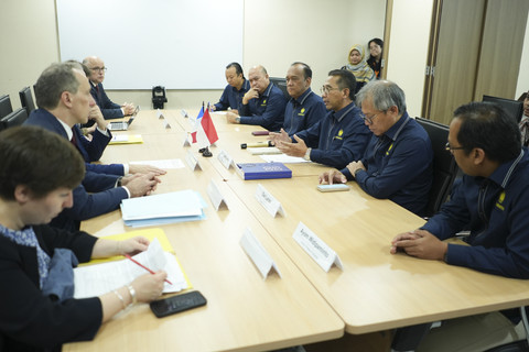 Menteri Luar Negeri dan Eropa Prancis, H.E. Jean-Noel Barrot, berkunjung ke Jakarta untuk menandatangani perjanjian kerja sama Program Beasiswa Bersama Doktor LPDP-Prancis, Rabu (26/3/2025). Foto: Dok. Kedutaan Besar Prancis
