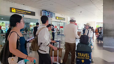 Suasana di Bandara Internasional I Gusti Ngurah Rai, Jumat (28/3/2025). Foto: Denita BR Matondang/kumparan
