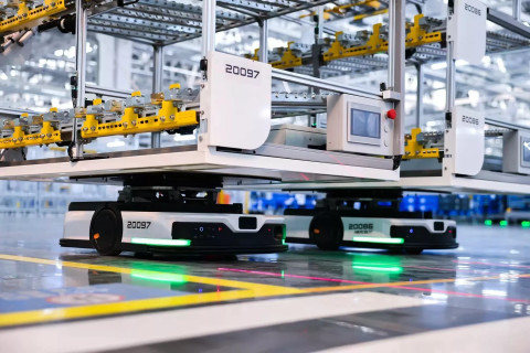 Pabrik Honda di China pekerjakan robot dan gunakan teknologi AI untuk produksi mobil listrik. Foto: Honda