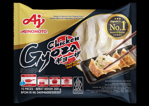  AJINOMOTO® GYOZA ukuran 200 gram berisi 10 pcs gyoza. Foto: Ajinomoto